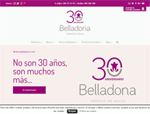 Tablet Screenshot of clinicabelladona.com